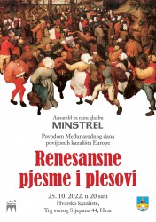 Minstrel koncert Hvar Plakat 2022